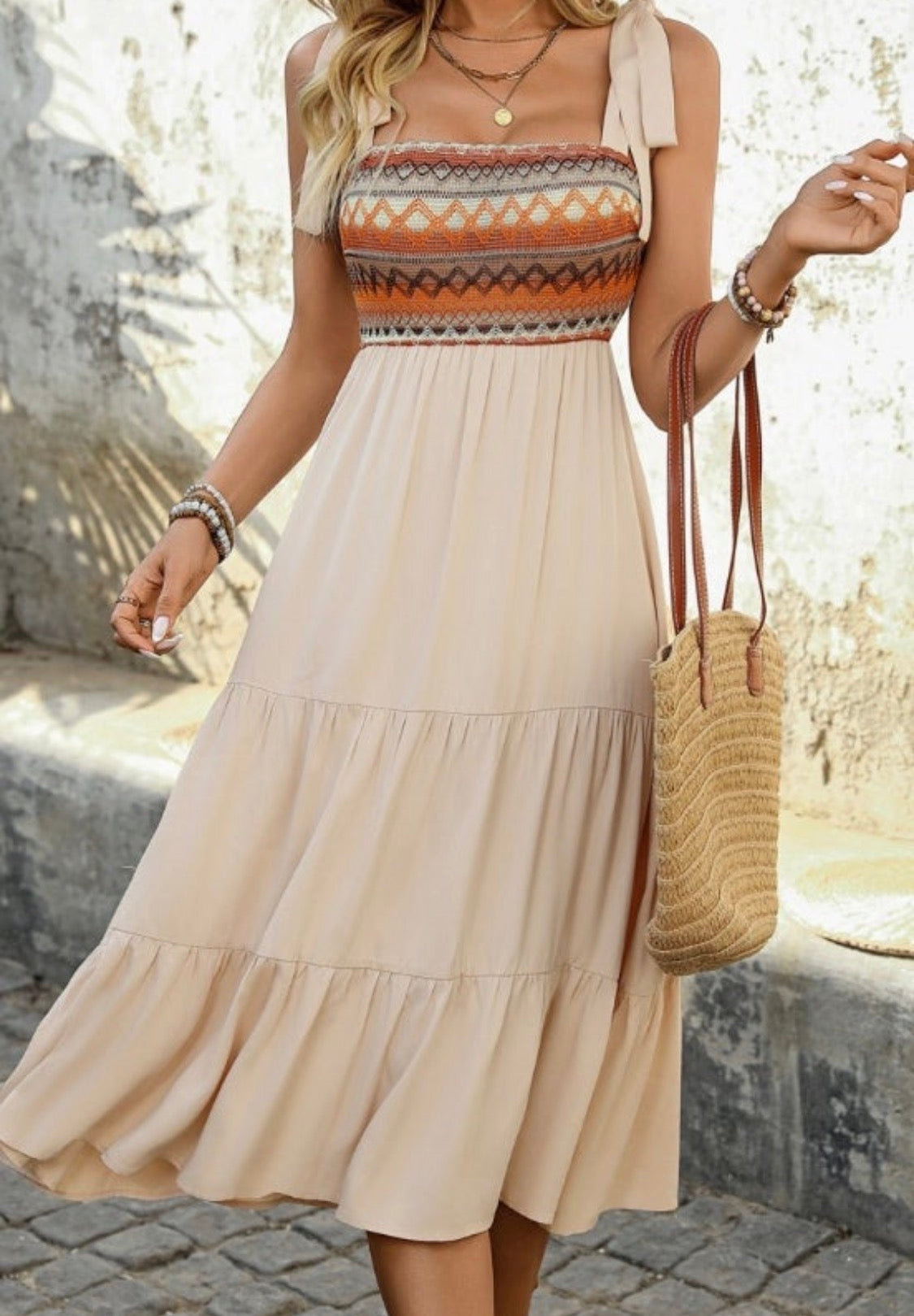 Bobo Dress- Apricot
