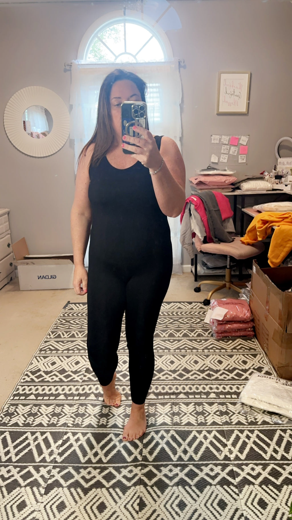 RIBBED SPORTS BODYSUIT	BLACK