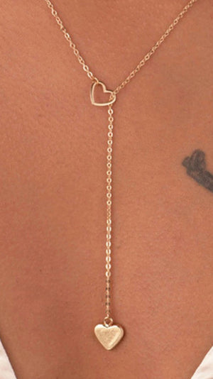 Gold heart necklace