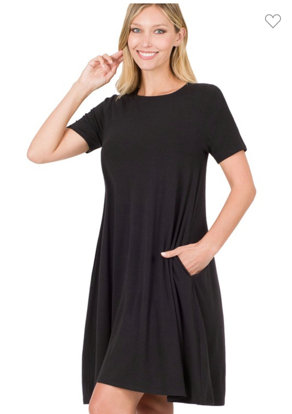 Back to Basics with Straight Hem-Black